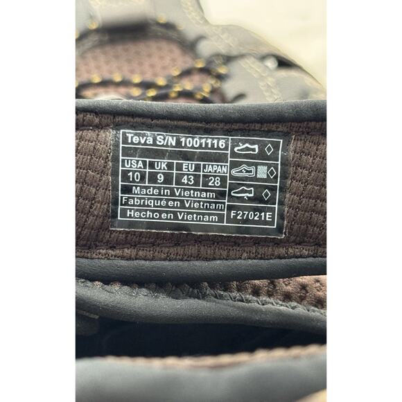 Teva Men's 10M Forebay Turkish Coffee Fisherman Sandals Taupe Gray EXCELLENT! - Picture 9 of 9